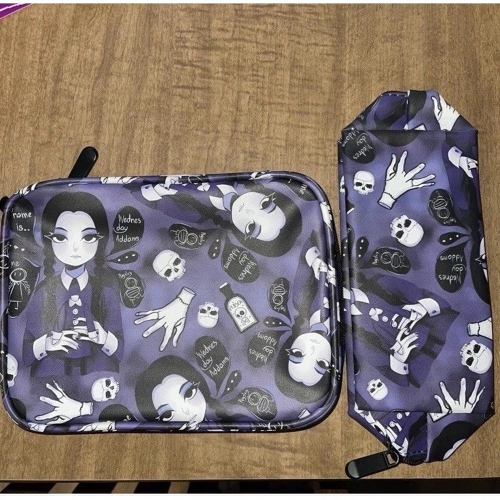 Wednesday Adams Makeup Bag